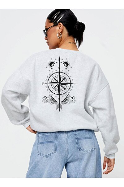 HOFFNUNG Hanorac unisex cu imprimeu Saturn Compass Saturn