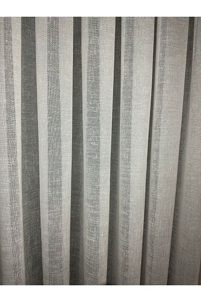 Karasi Yiğit Curtain 1/3 Tight Pleat Linen Tulle Curtain
