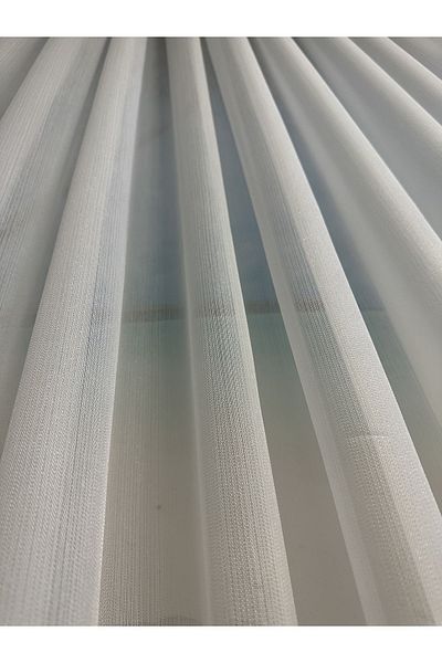 Karesi Yiğit Curtain 1/3 Tight Pleat Bamboo Tulle Curtain