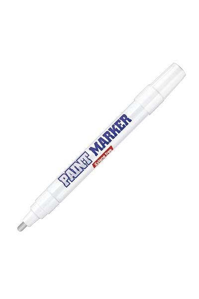 Bigpoint |   Round Tip Paint Marker, Industrial Level Permanence, Thick Tip Ink Pen, Silver