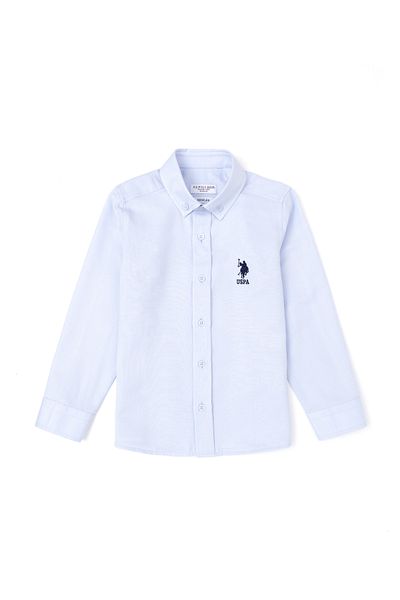 U.S. Polo Assn. Αγόρι Basic πουκάμισο - γαλάζιο, μακρυμάνικο 50284001-VR003