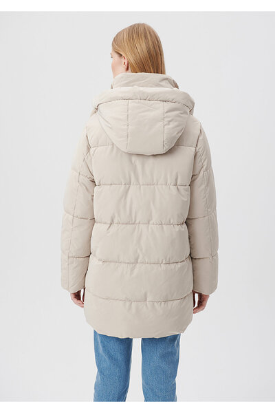 Mavi Béžová bunda Puffer s kapucí 1110150 -70144