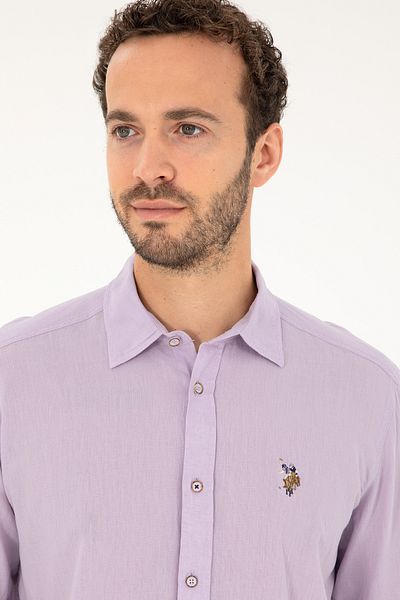 U.S. Polo Assn. Men's Lilac Long Sleeve Basic Shirt 50284297-Vr034