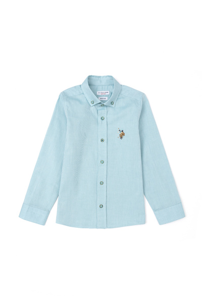 U.S. Polo Assn. Erkek Çocuk Mint Uzun Kollu Basic Gömlek 50284002-VR090