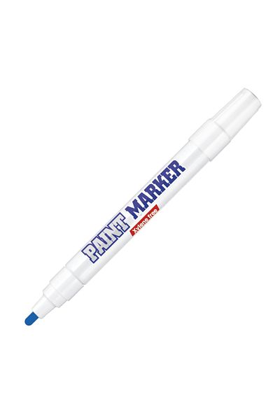 Bigpoint Blue Round Tip Paint Marker - Industrial Level Permanence with Thick Tip Ink