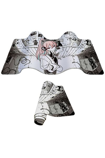 PORGE لوحة ماوس Gamer مقاس 70 × 30 Xl لوحة ماوس كبيرة لألعاب المكتب لوحة ماوس يابانية أنيمي