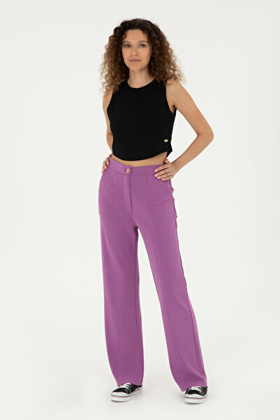 U.S. Polo Assn. Kadın Mor Eşofman Altı 50284520-VR038