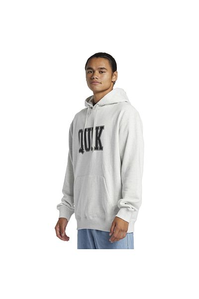 Quiksilver Λευκό ανδρικό γιακά με κουκούλα κανονική μέση κανονική εφαρμογή Φούτερ Aqyft03407griffın Hoodie