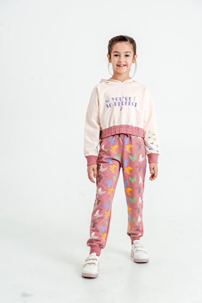 Mışıl Kids You're So Perfect με τύπωμα με κουκούλα Σετ αθλητικής φόρμας για κ...