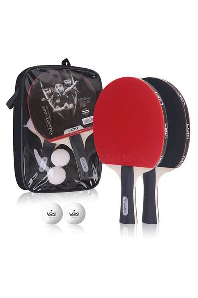 LOKİ Loki Wang Hao 2 Piece Table Tennis Racket Case Ball Set (ITTF APPROVED)
