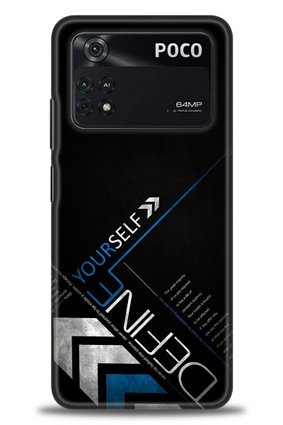 Sitrin Aksesuar حافظة هاتف Xiaomi Poco M4 Pro 4G مطبوعة بدقة عالية - بنفسك/الطراز