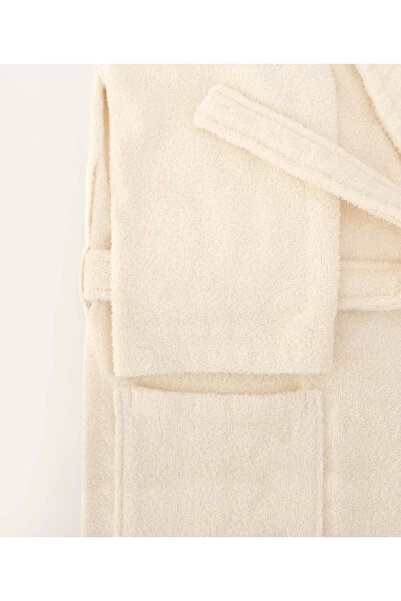 Koza Home Likya Cream Σετ Μπουρνούζι - 100% Βαμβάκι, Σετ 2, 1 Πετσέτα, 1053a