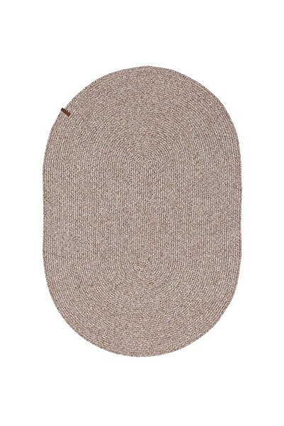Koza Halı Cesta El Yapımı Örgü Natural Kilim 50x80 4013