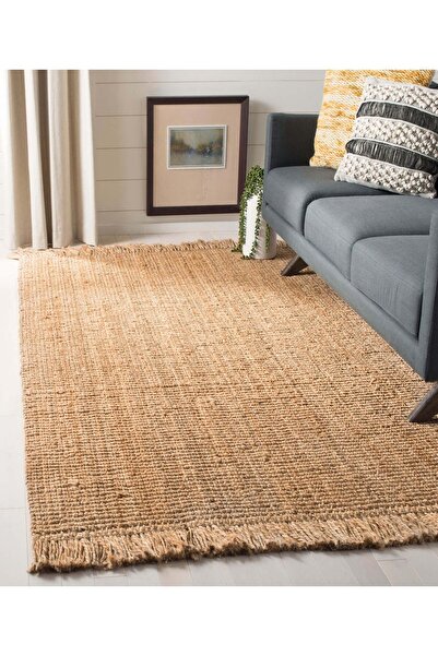 Koza Halı Natura El Dokuma Jüt Bohem Tarz Otantik Salon Oturma Odası Koridor ...