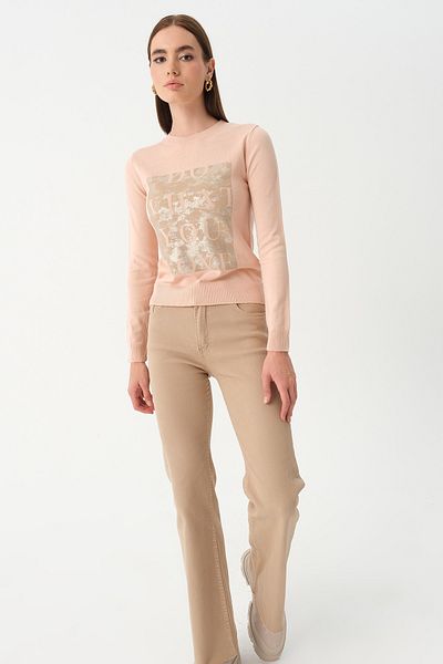PARKhande Printed Knitwear Sweater - Powder