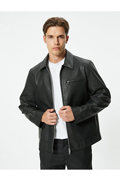 Koton Men's Adult Anthracite Jacket - 5Wam20114Hw