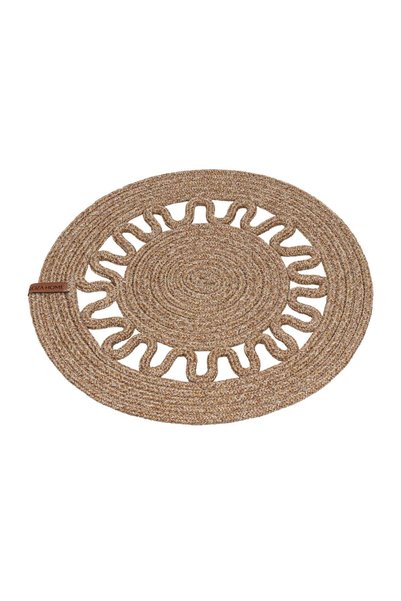 Koza Home Cesta American Service Handmade Cotton Natural Jute Knitted Decorative Supla 37x37cm 9024