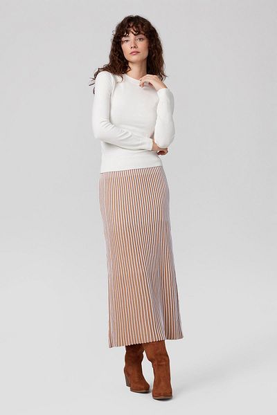 PARKhande Crew Neck Loose Basic Sweater - White