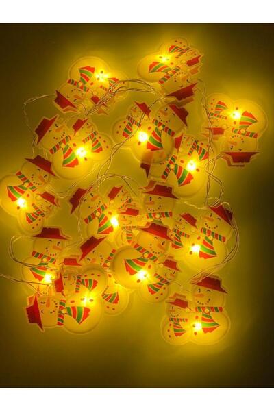 buradanaldım 3 Metre 16 Kardan Adam Led Işığı Led Aydınlatması Animasyonlu, Yılbaşı Parti Süs Işıklandırma,