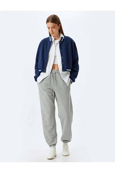 Koton Jogger Sweatpants Three Thread Pockets Tie Waist Pockets