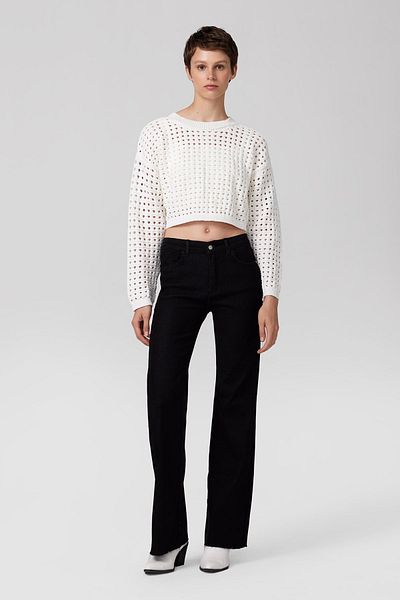 PARKhande White Openwork Sweater