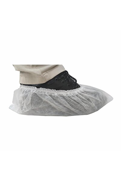 mege Tela Overshoes White Disposable 100 Pack