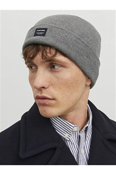 Jack & Jones JACDNA BEANIE NOOS GRAY