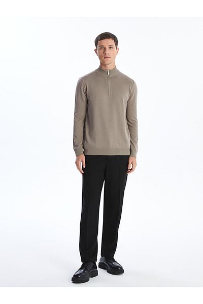 LC Waikiki High Collar Long Sleeve Men's Knitwear Sweater