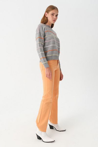 PARKhande Gray Striped Sweater