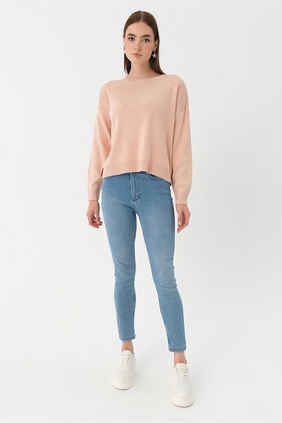 PARKhande Wide Fit Half Fisherman Sweater - Powder