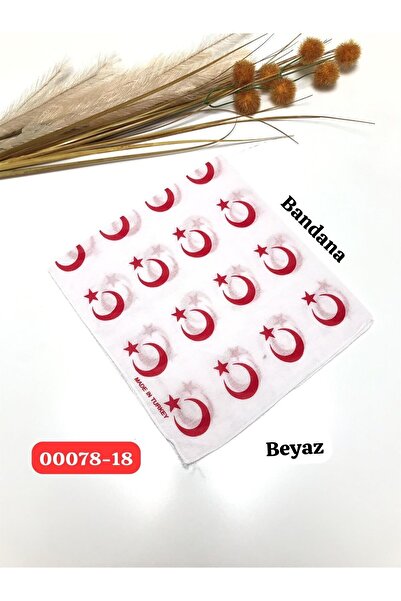 Yuchicly وشاح باندانا متعدد الأغراض بتصميم علم تركي ونجمة القمر باللون الأبيض...