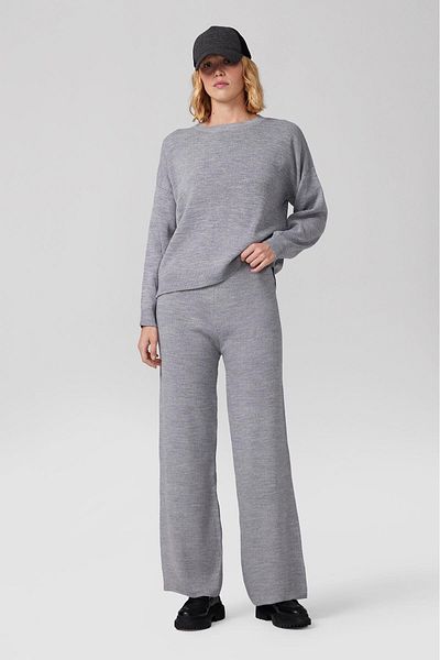 PARKhande Gray Wide Fit Sweater and Bolpaça Trousers Double Set