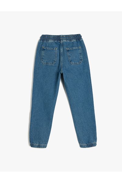 Koton Jeans Jogger Cotton with Elastic Waist Pockets - Jegging Jeans