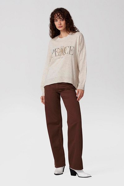 PARKhande Stone Color Printed Knitwear Sweater