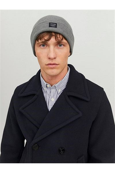 Jack & Jones JACDNA BEANIE NOOS GRAY