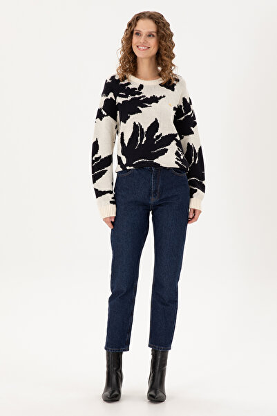 U.S. Polo Assn. Pulover crem pentru femei cu gât crew 50291572-VR071