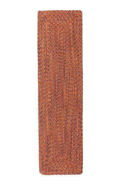 Koza Home Knitted Brick Colored 37x136 Brick Corner Runner - Cesta Handmade 4032