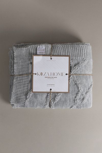 Koza Home Espuma De Mar Gray TV Blanket 130x170 37132