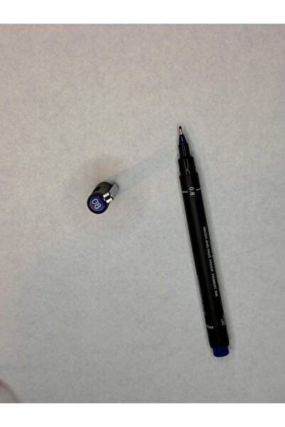 UNİ-BALL Uni-Ball 0.8 mm Blue Technical Drawing Pen