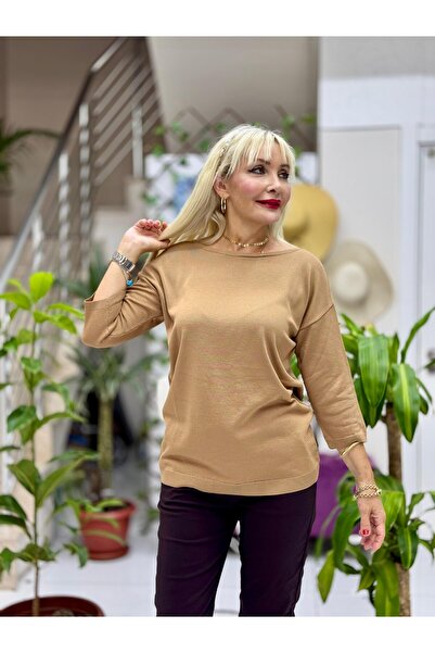 Punta Otantik D12789 Fakir Рукав Спинка Деталь Трико Камел