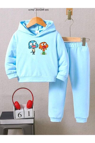BENROMA Set de trening pentru copii cu imprimeu Gumball - Mucegai supradimensionat unisex