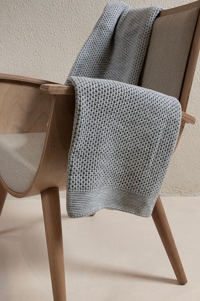 Koza Home Miel Gray Single Blanket with Pompom Edge 160x220 37106
