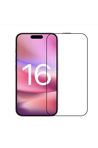 EPRO iPhone 16 Pro Uyumlu Tam Kaplayan Şeffaf Tamperli Ekran Koruyucu Kirilmaz Cam