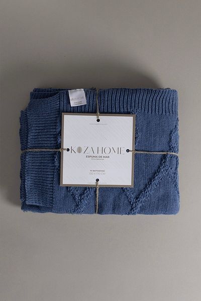 Koza Home Espuma De Mar Indigo TV Blanket 130x170 37142