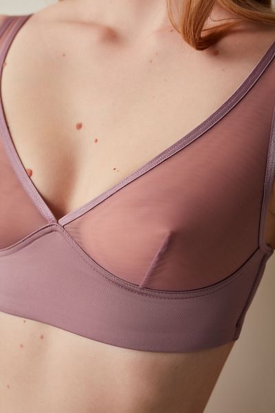 Penti Sutien fără fir cu paragate transparent Lila Fresia