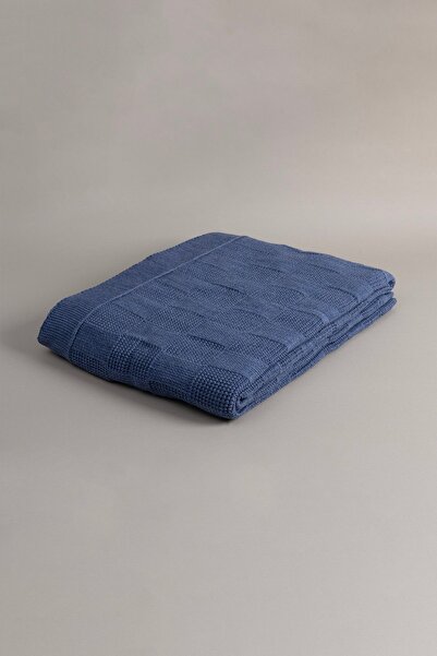 Koza Home Indigo Single Plaid Blanket 160X220