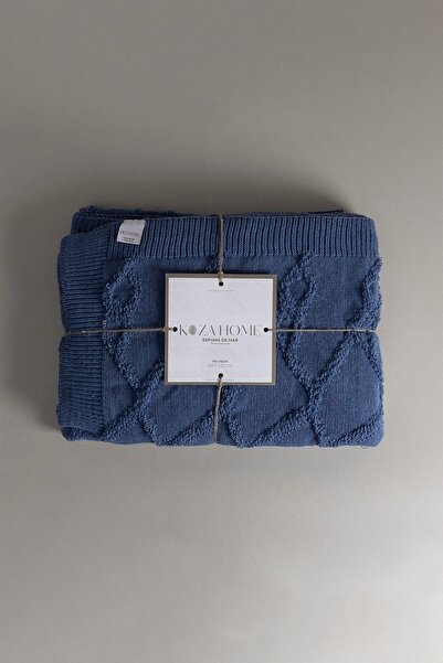 Koza Home Espuma De Mar Indigo Single Blanket 160x220 37141