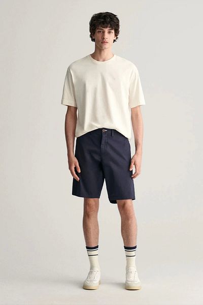 Gant Men's Navy Blue Relaxed Fit Shorts