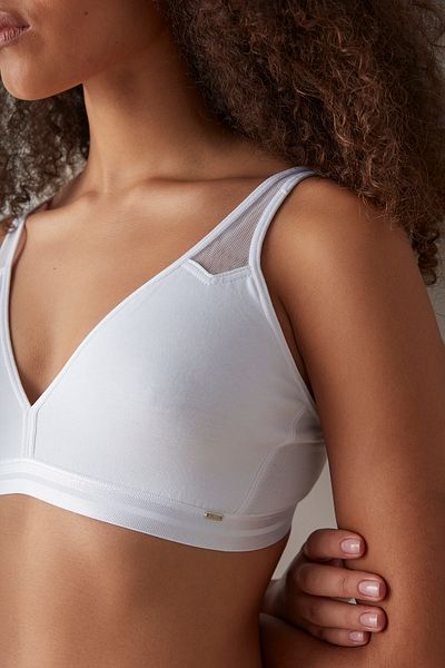 Penti Οπτικό λευκό Comfy Mesh Non-Wireless σουτιέν