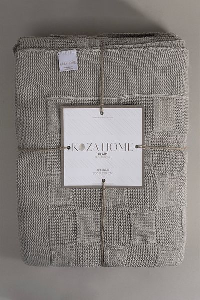 Koza Home Plaid Mink Double Blanket 200 X 220 15010